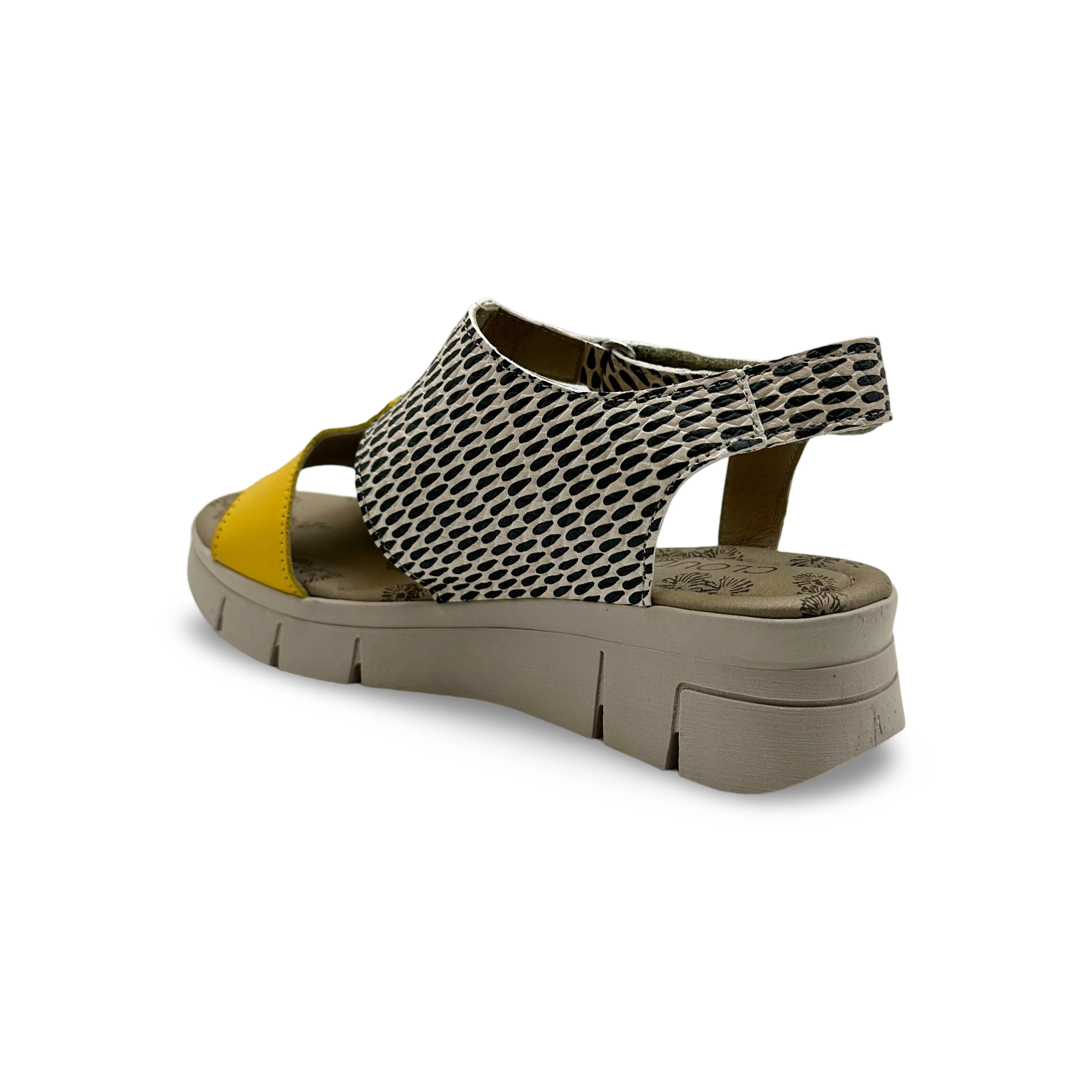 ISLA Yellow Print Sandal