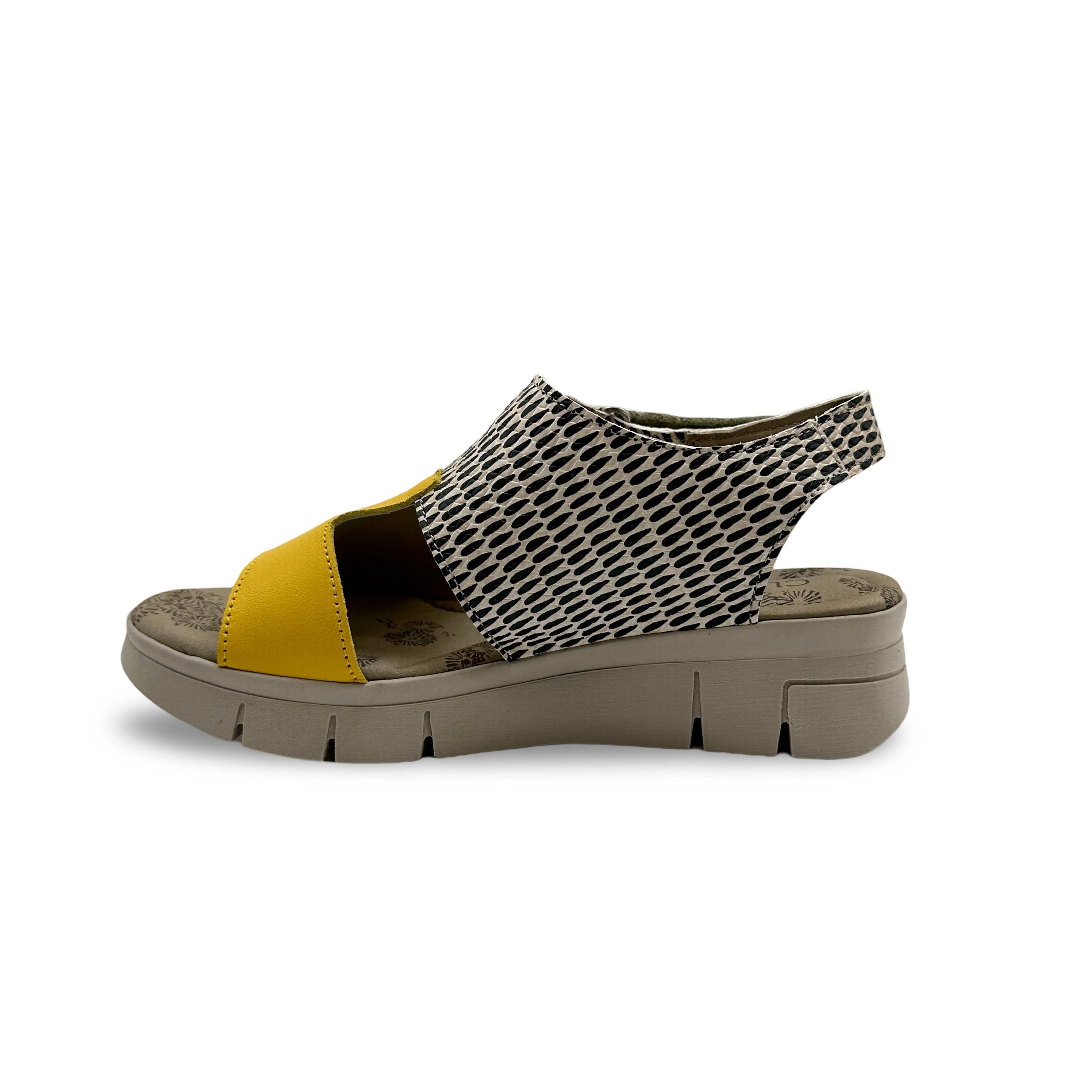 ISLA Yellow Print Sandal