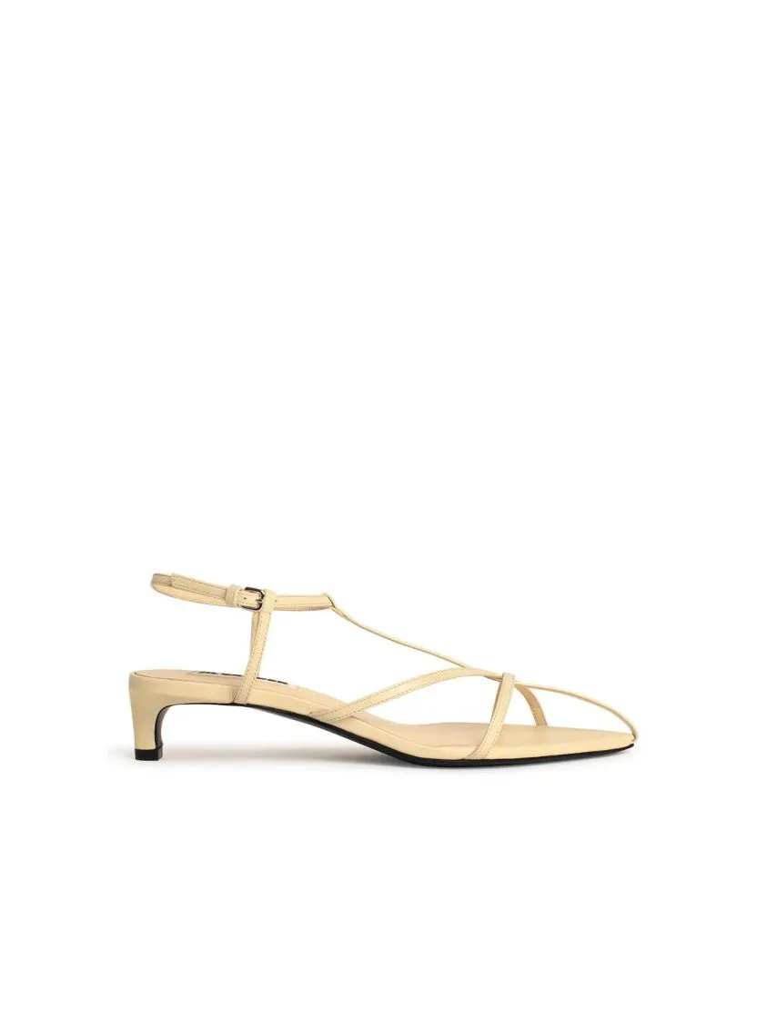 Ivory Leather Sandals
