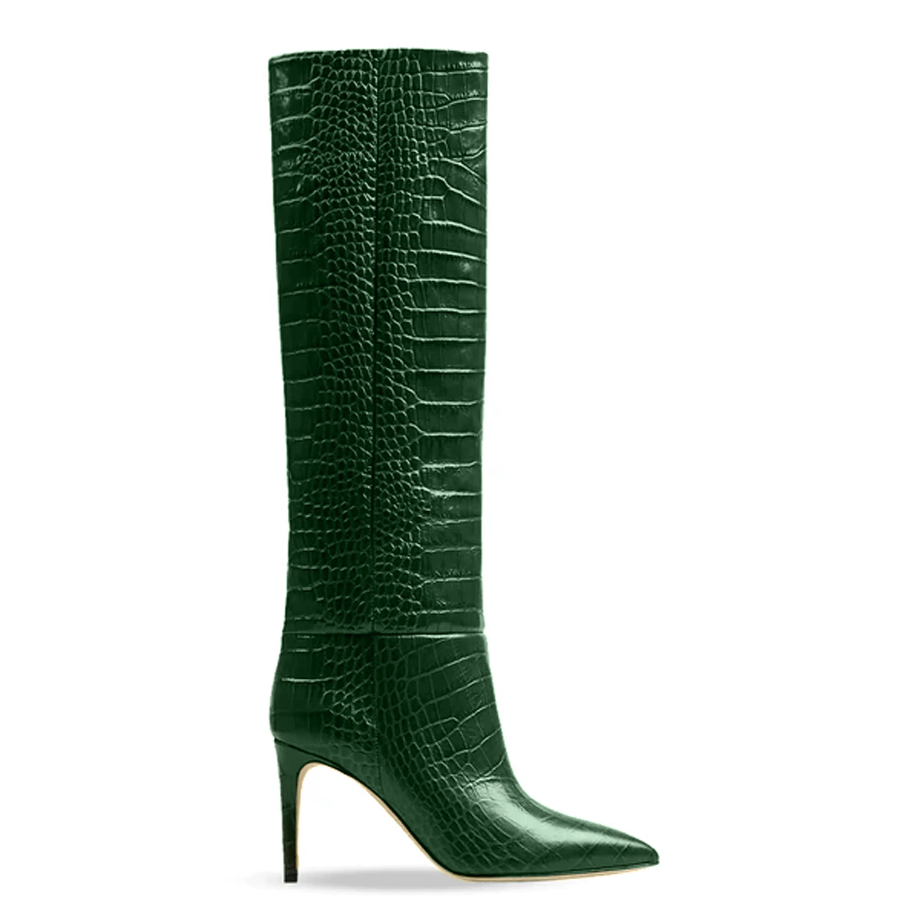 IVORY PRINT CROC GREEN