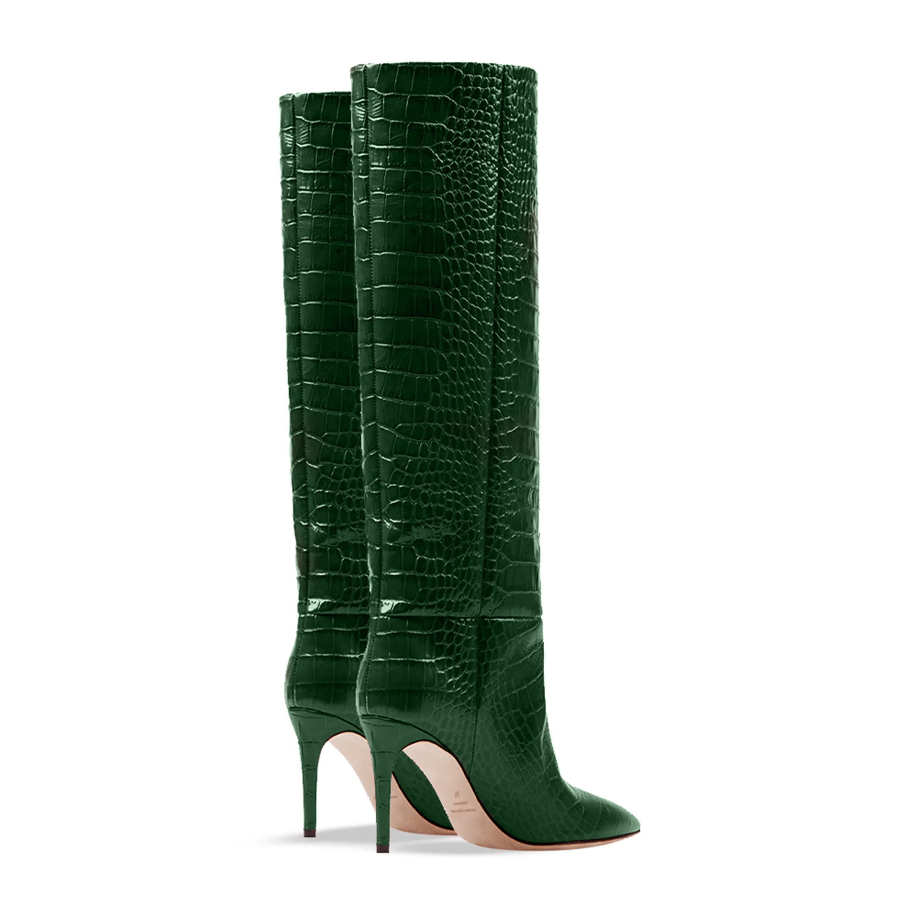 IVORY PRINT CROC GREEN