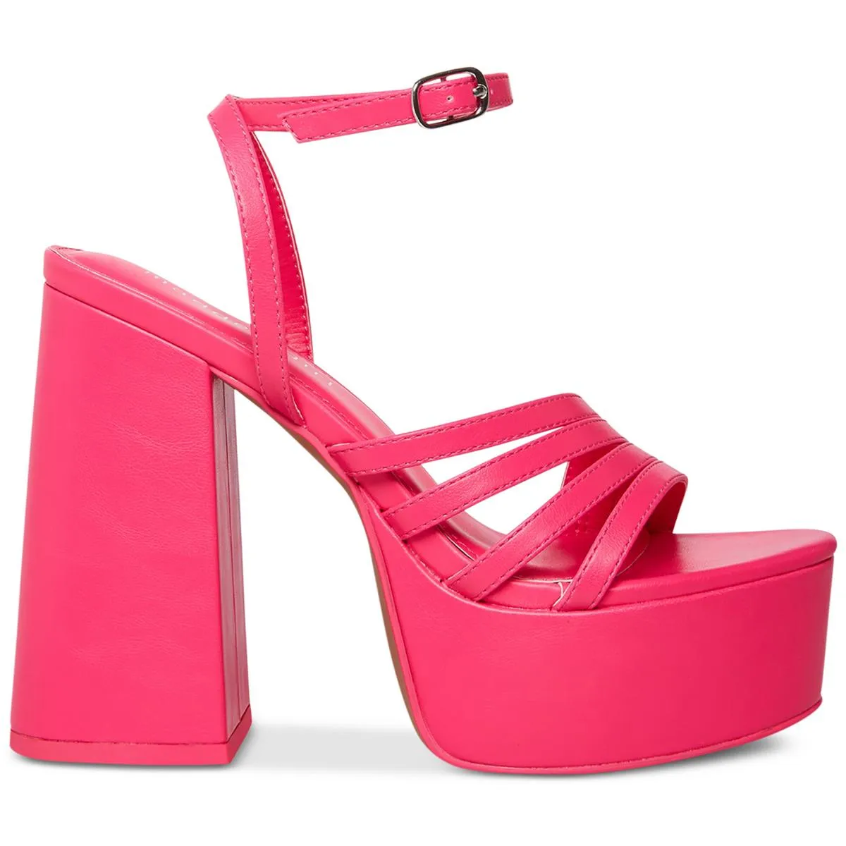 Jadda Womens Chunky Ankle Strap Platform Sandals
