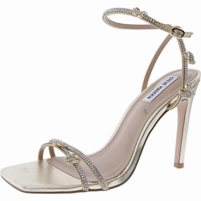 Jade Womens Embellished Faux Leather Heels
