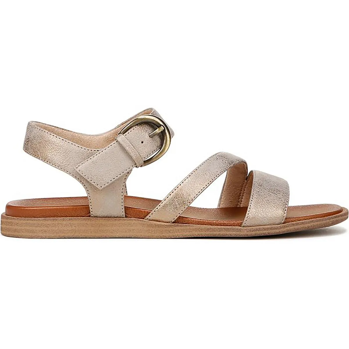 Jayvee Womens Faux Leather Square Toe Slingback Sandals