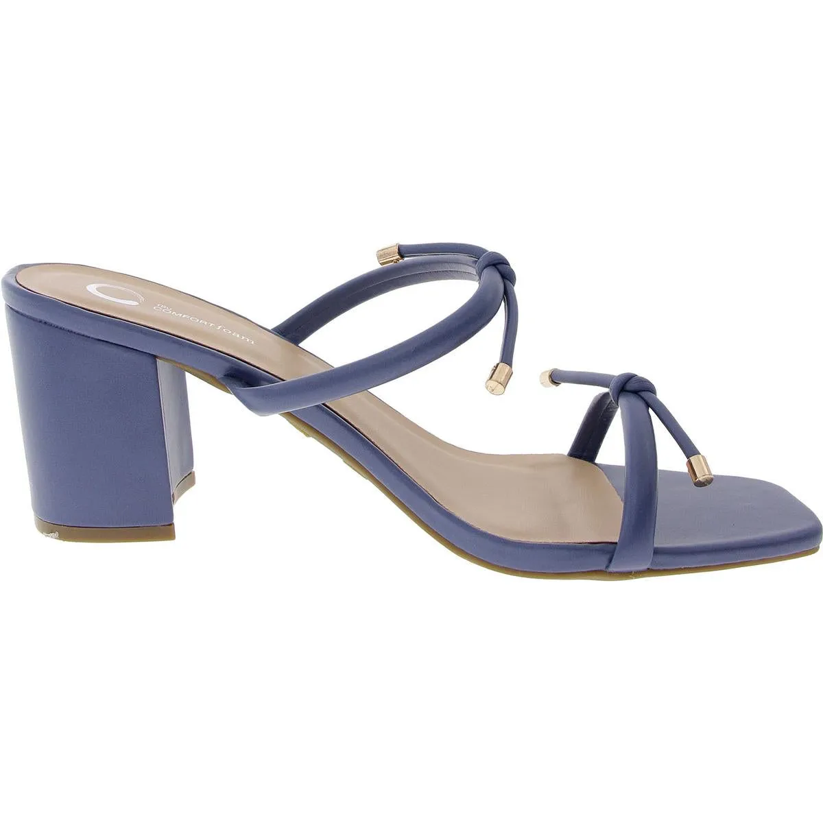 Jessa Womens Strappy Manmade Block Heel