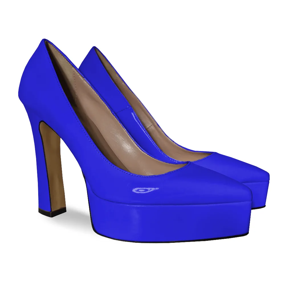 JIMENA PATENT BLUE