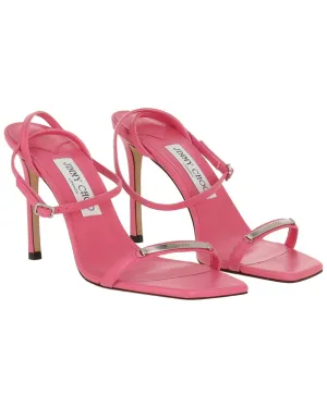 Jimmy Choo Jaxon 95 Leather Sandal