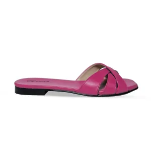 JIMMY LEATHER FUCHSIA