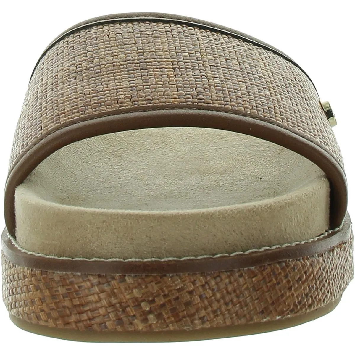 Joannn Womens Raffia Slip On Slide Sandals
