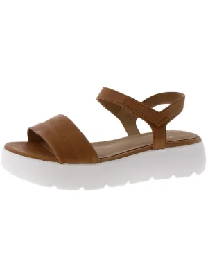 Jolie Womens Faux Leather Platform Ankle Strap