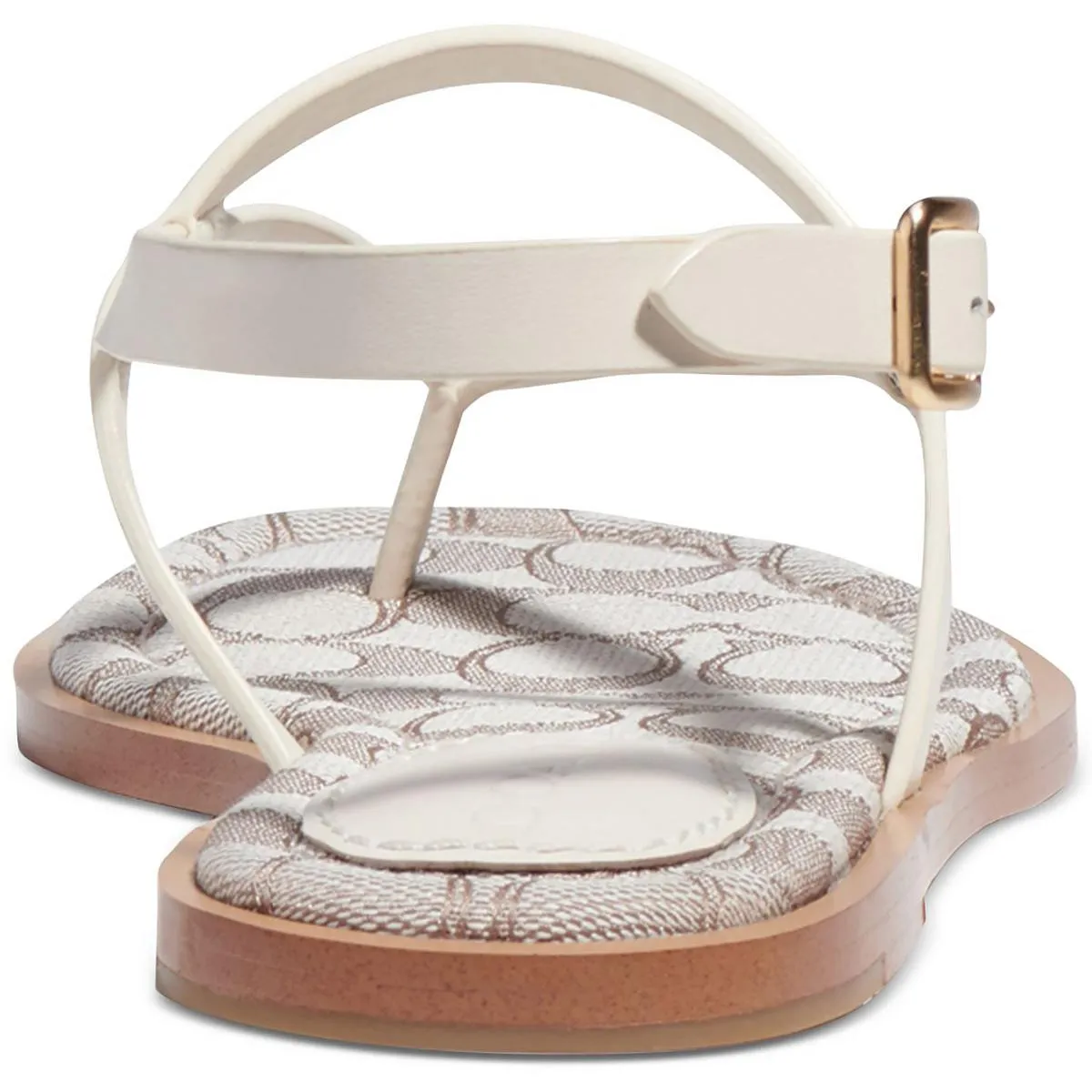 Josie Womens Leather Logo Ankle Strap