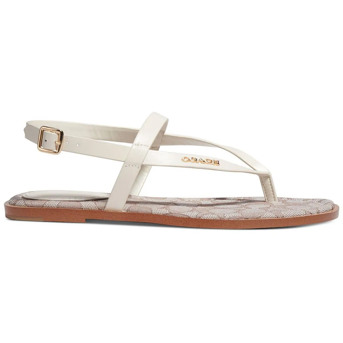 Josie Womens Leather Logo Ankle Strap