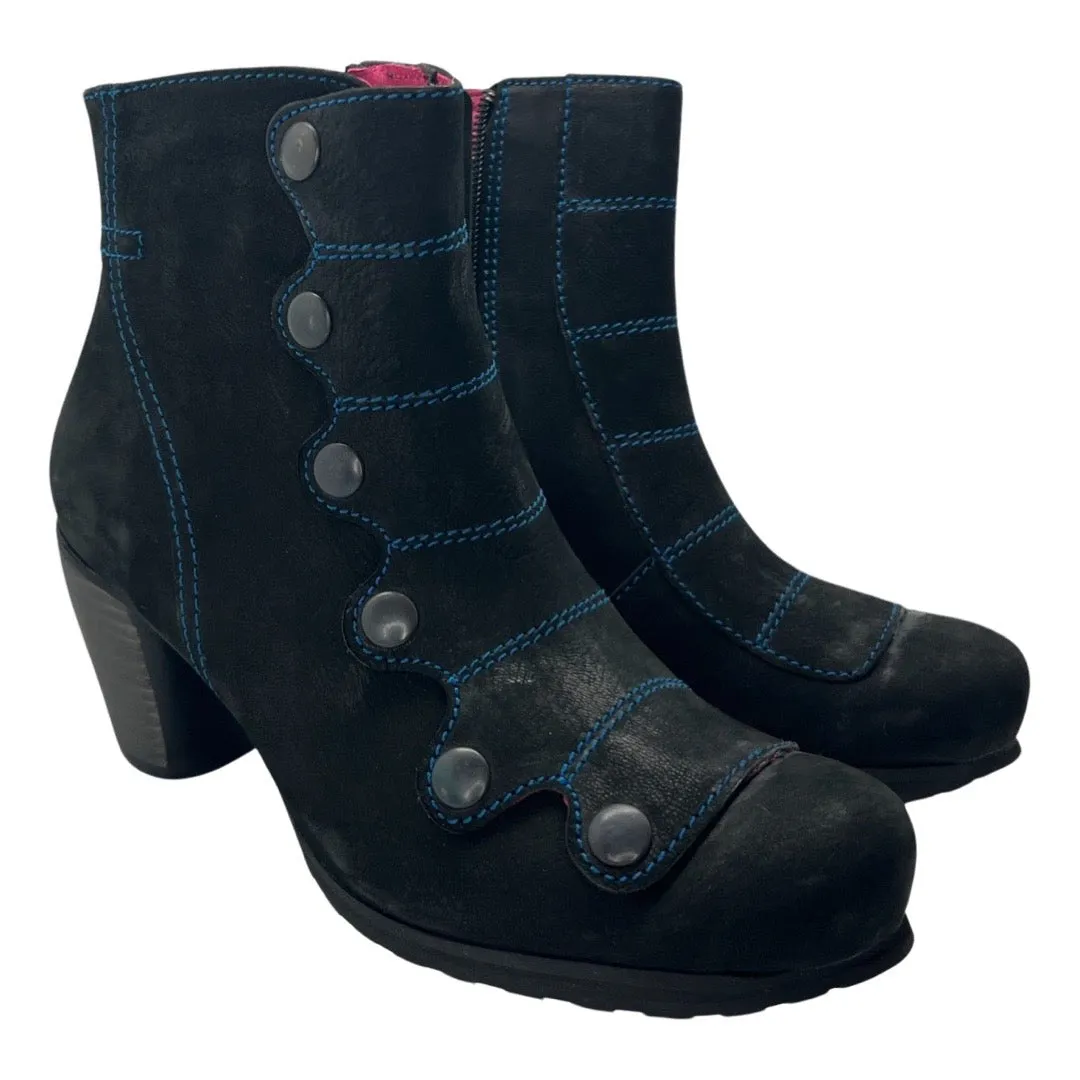 Jour - Black/Blue ankle boot- Last pairs 36, 41 and 42!