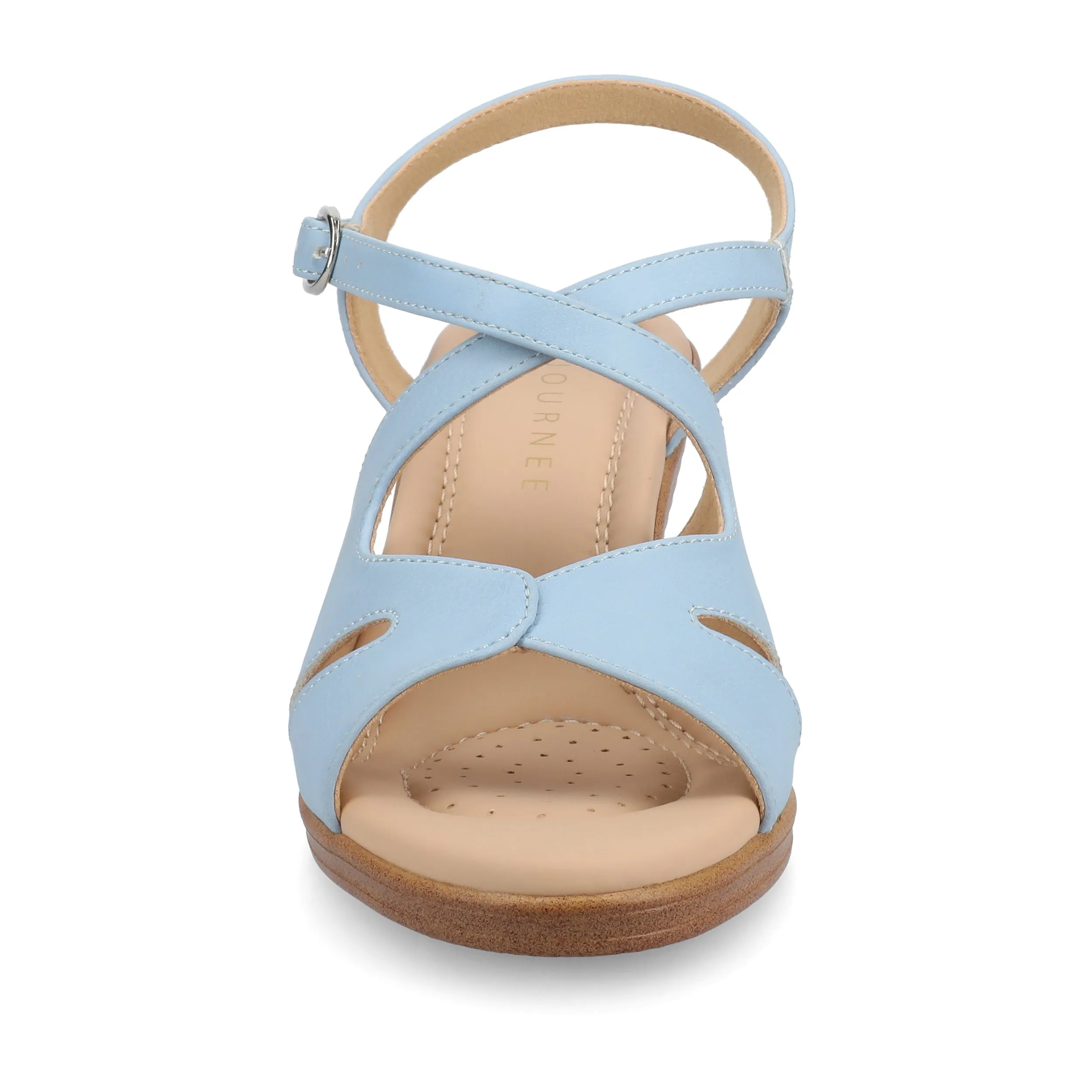 Journee Women's KedzieII Medium and Wide Width Wedge Sandals