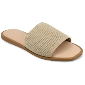 Journee Women's Prisilla Medium and Wide Width Flat Sandals