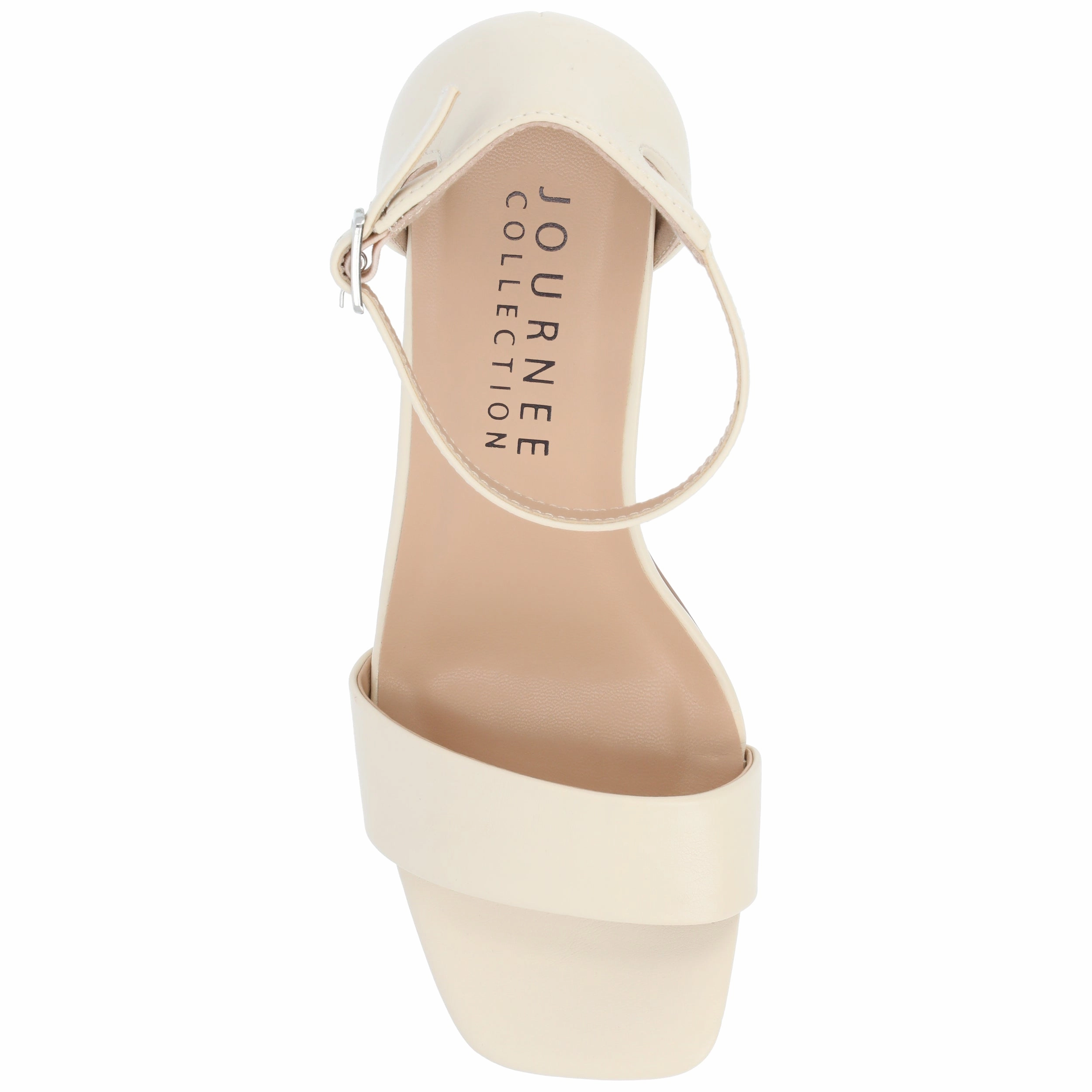 Journee Collection Women's Valenncia SuperNatural Shades Tru Comfort Foam Open Square Toe Ankle Strap Sandals