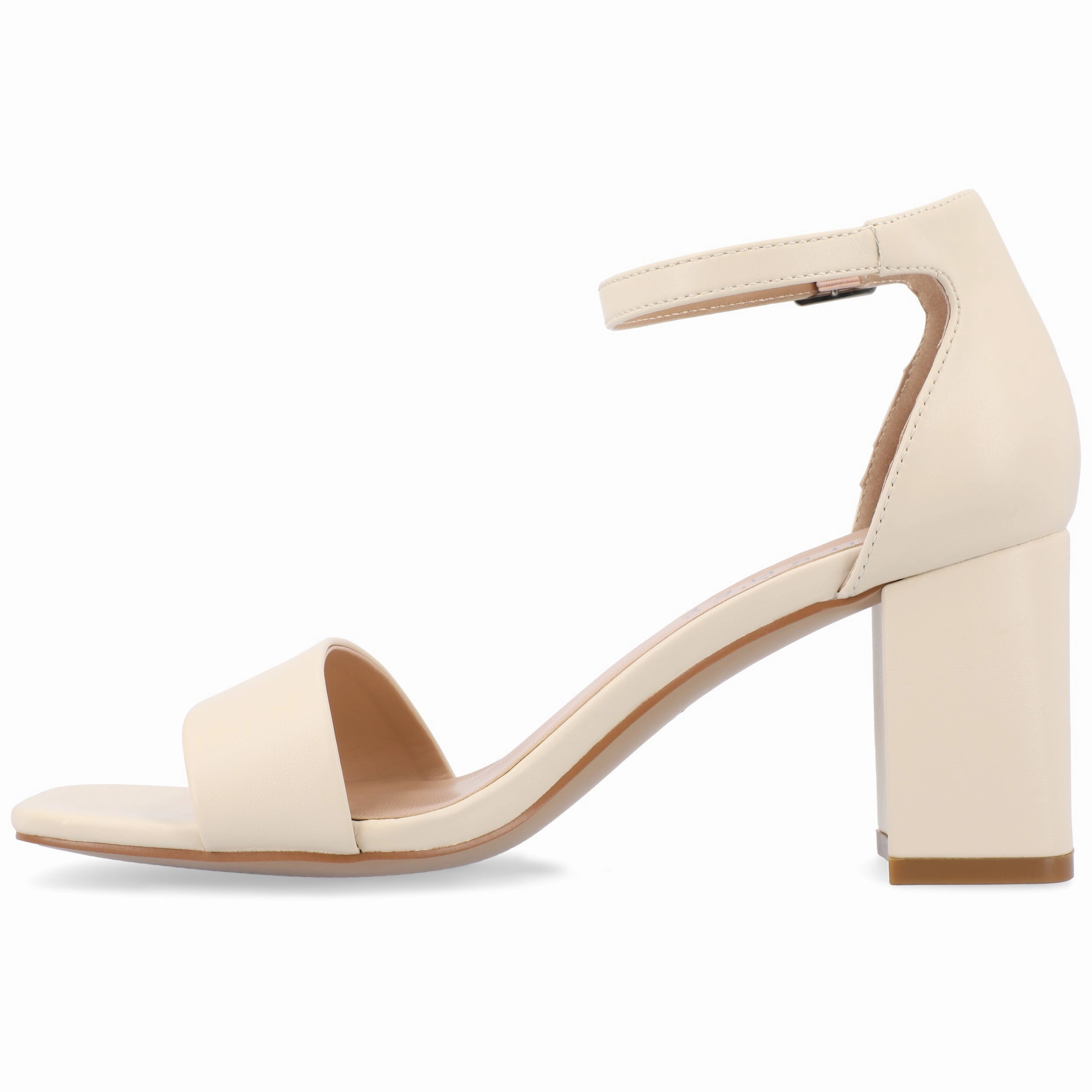 Journee Collection Women's Valenncia SuperNatural Shades Tru Comfort Foam Open Square Toe Ankle Strap Sandals