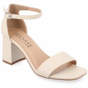 Journee Collection Women's Valenncia SuperNatural Shades Tru Comfort Foam Open Square Toe Ankle Strap Sandals