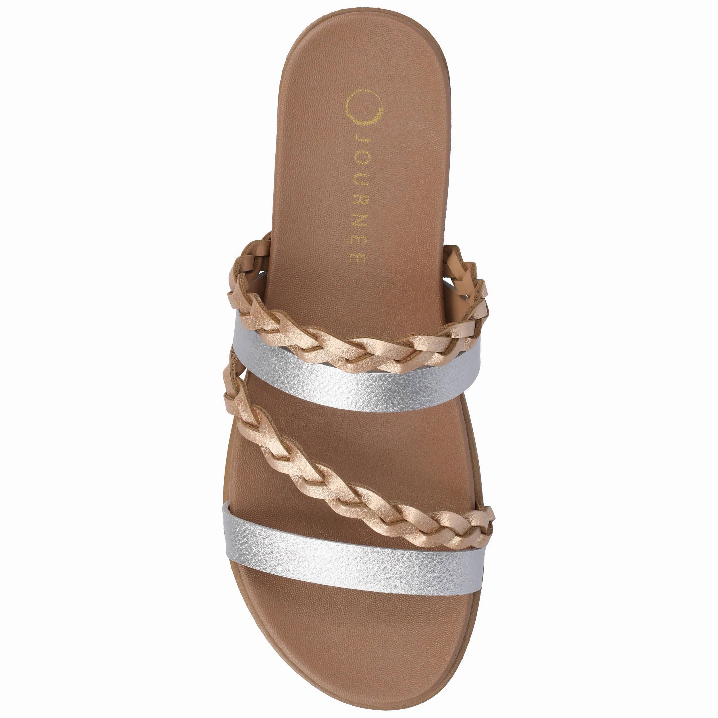Journee Women's Colette Medium and Wide Width Flat Sandals