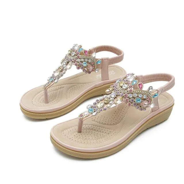 Julia Women's Casual Sandal with Rhinestones