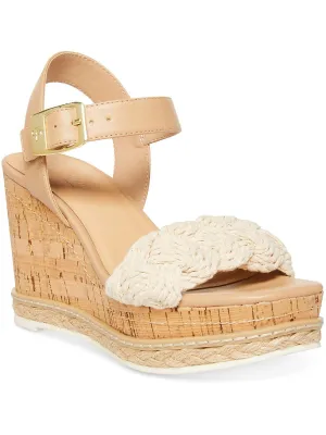 Junee Womens Open Toe Platform Ankle Strap