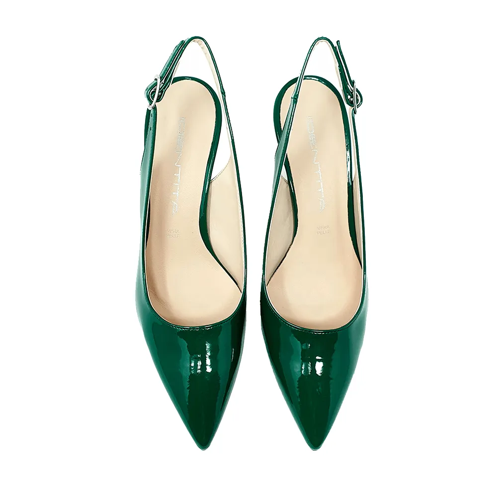 JUSTINA GREEN PATENT 70mm