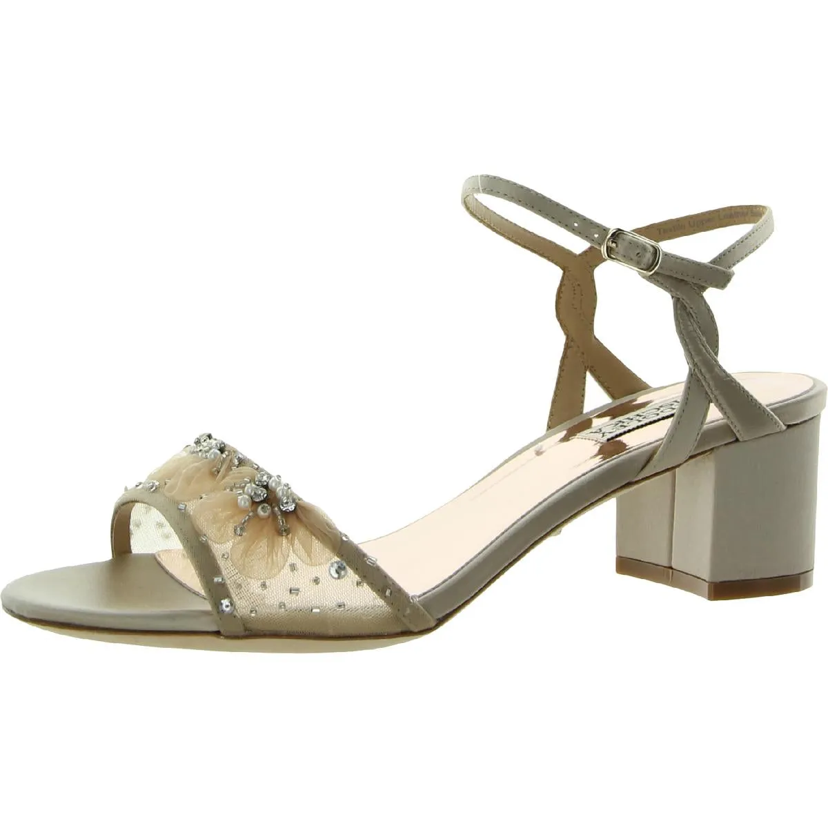 Karissa  Womens Rhinestone Slip On Heels