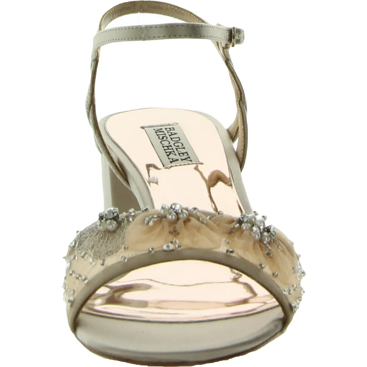 Karissa  Womens Rhinestone Slip On Heels