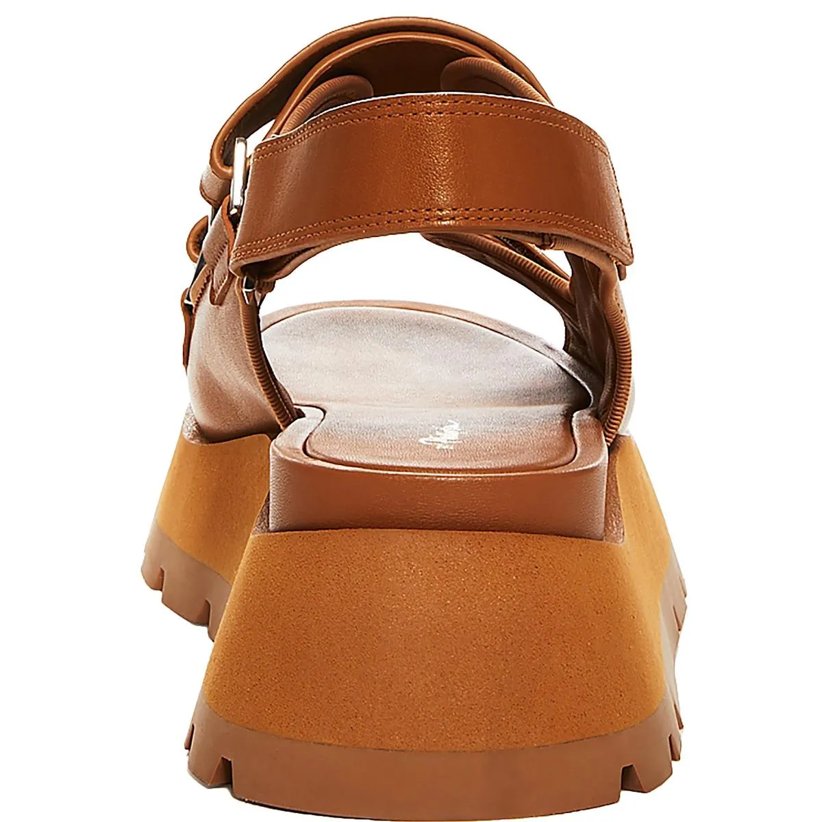 Kate Womens Leather Lugged Sole Slingback Sandals