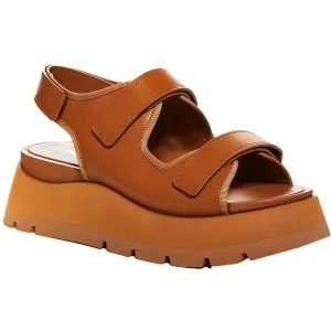 Kate Womens Leather Lugged Sole Slingback Sandals