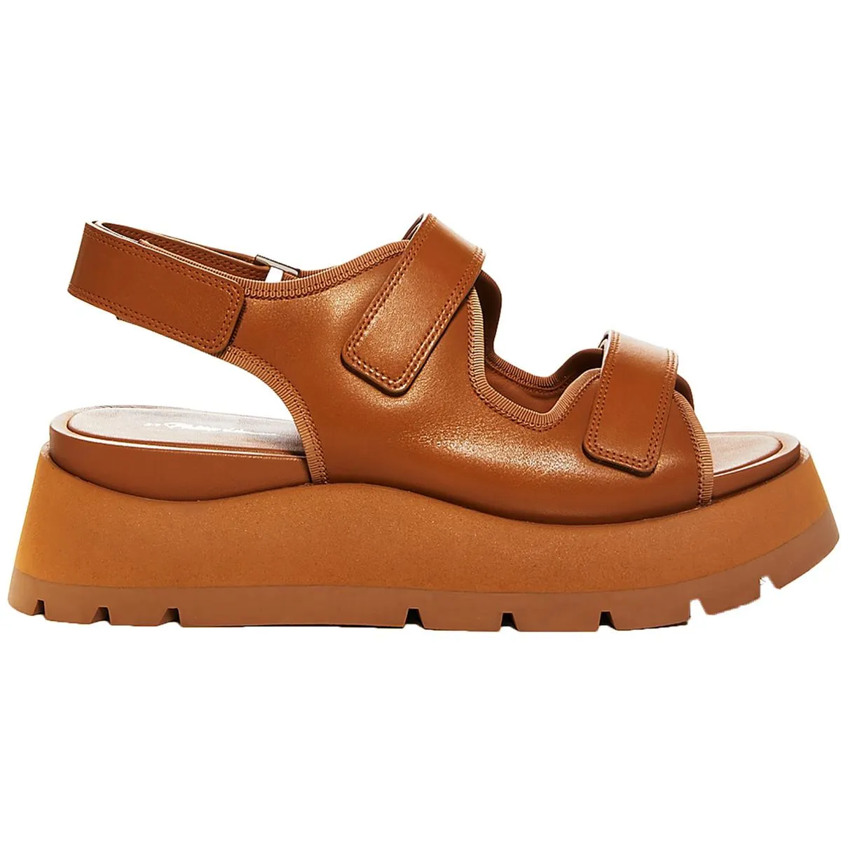 Kate Womens Leather Lugged Sole Slingback Sandals