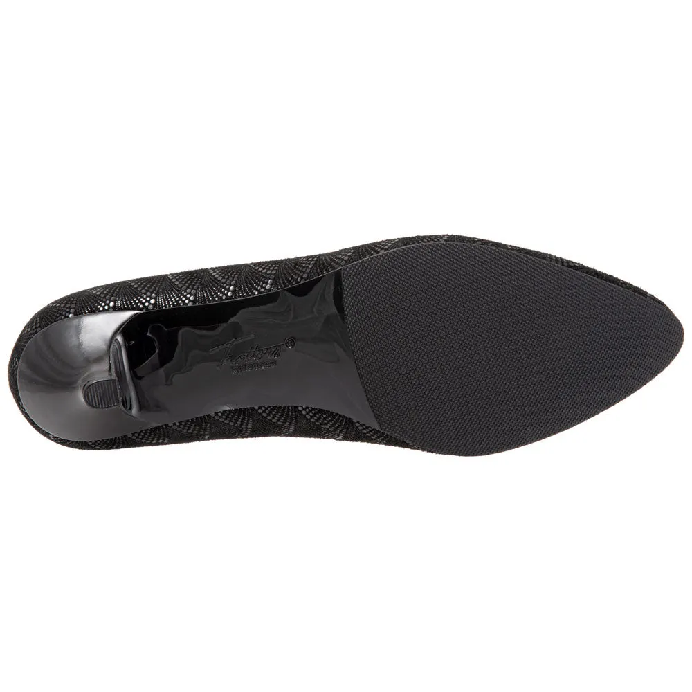 Kiera Heel in Black Waves Leather