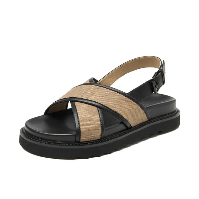 Kim Women's Leather Platform Sandal