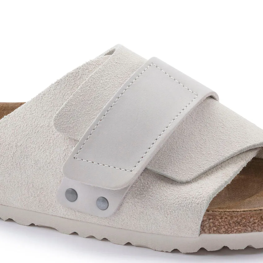 Kyoto Women - Antique White Nubuck and Suede Leather||Kyoto pour femmes - Nubuck et sude blanc antique