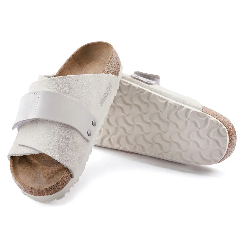 Kyoto Women - Antique White Nubuck and Suede Leather||Kyoto pour femmes - Nubuck et sude blanc antique