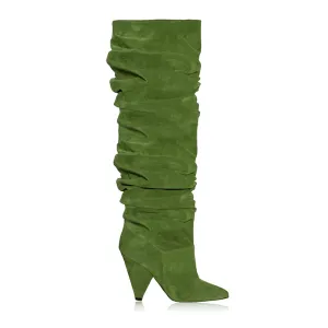 KYRA GREEN SUEDE