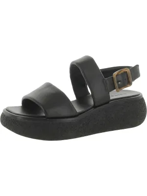 Laguna Womens Faux Leather Ankle Strap