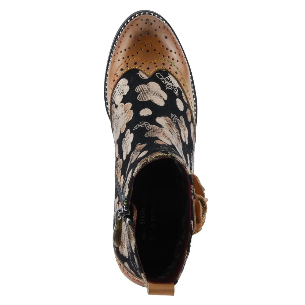 L'artiste By Spring Step Glynn Tan Multi Leather Boot (Women's)