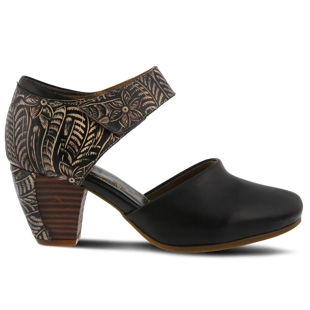 L'Artiste By Spring Step Toolie Black Leather (Women's)