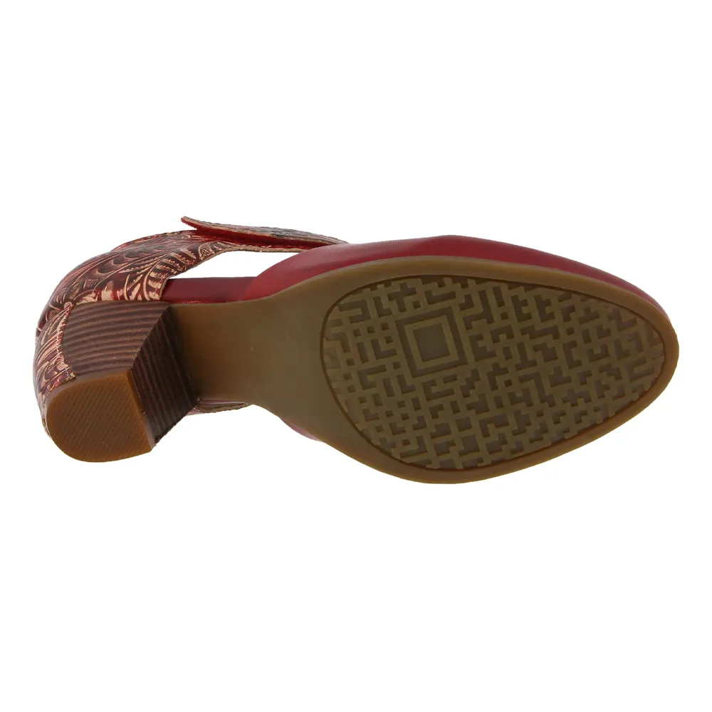 L'Artiste By Spring Step Toolie Red Leather (Women's)
