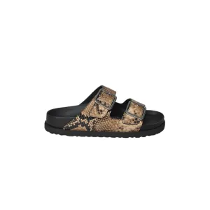 Lauren Arizona Beige Python Leather Sandals 1774
