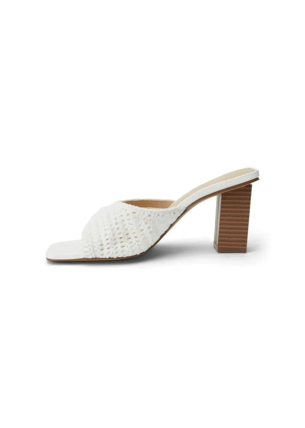 Layton Heeled Sandal In White