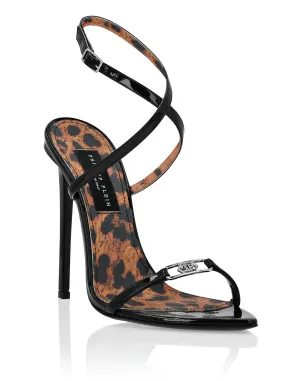 Leather Sandals High Heels