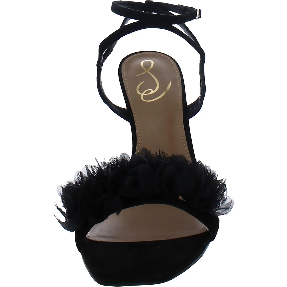 Leilani Womens Buckle Square Toe Heels