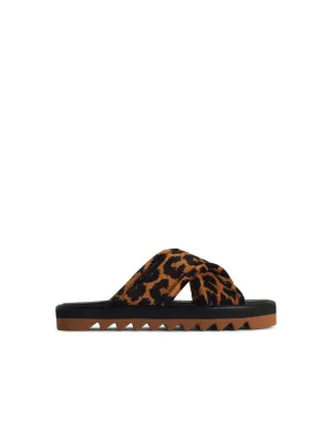 Leo' Multicoloured Leather Blend Slippers