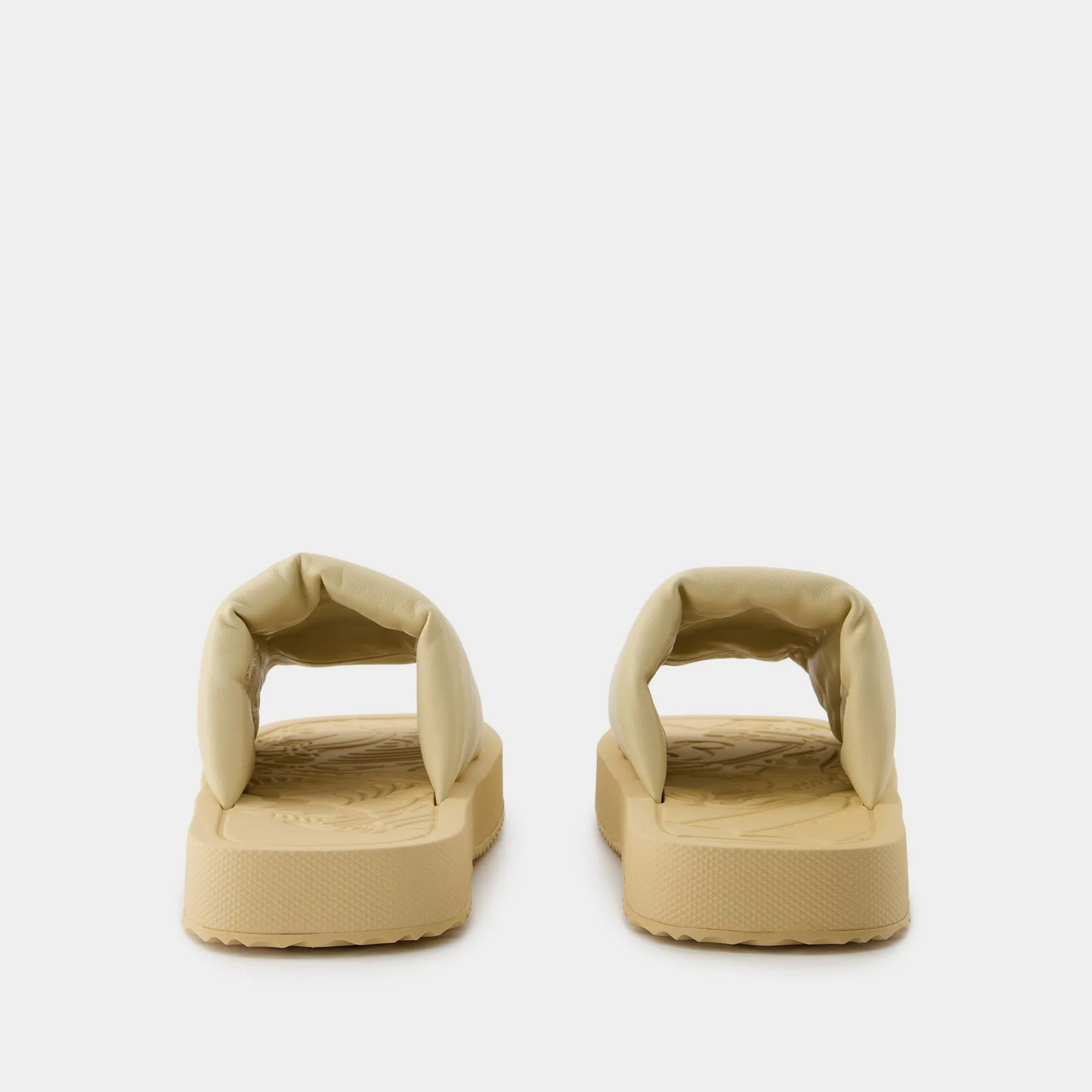 LF Knight Slab Sandals- Burberry - Leather - Beige
