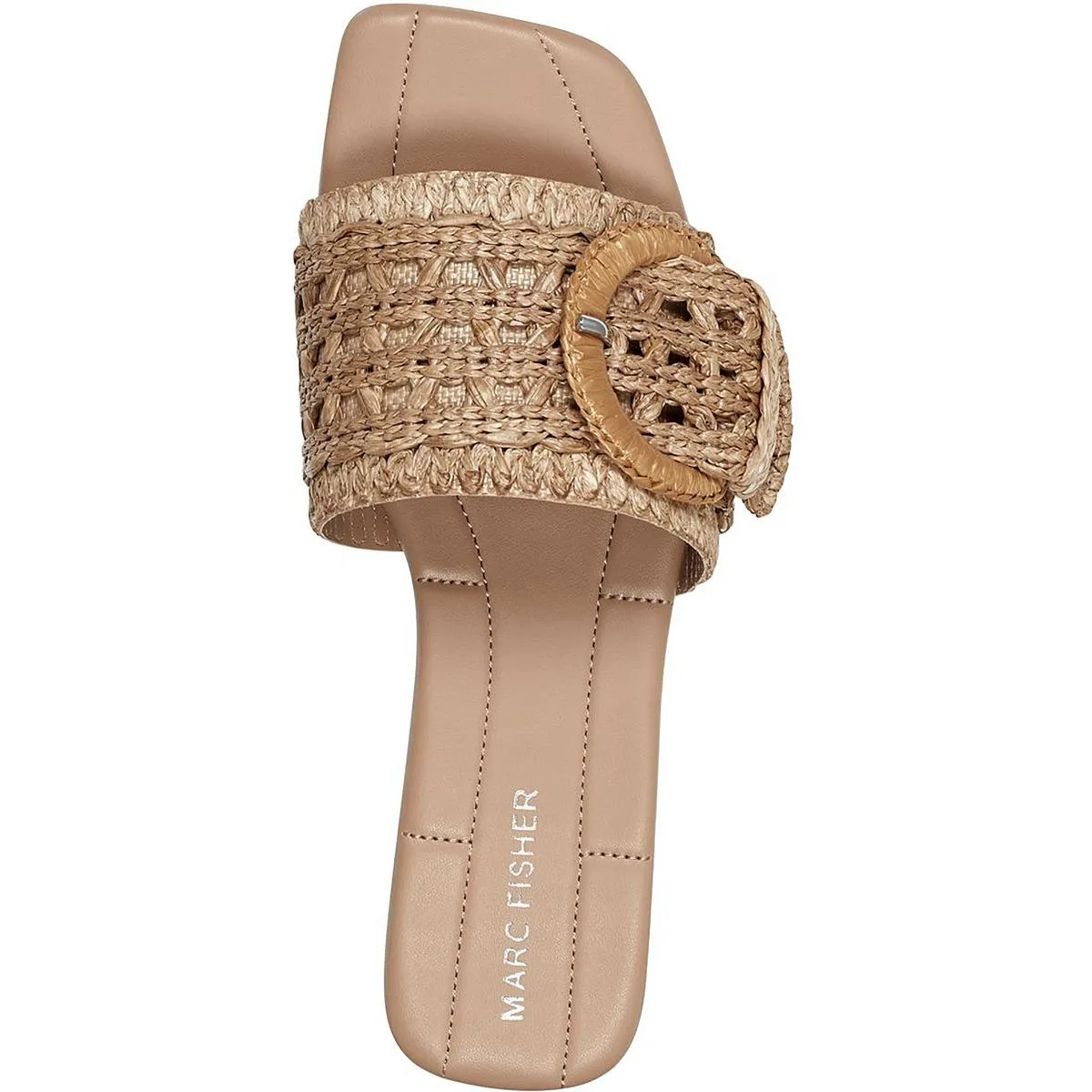LOREE Womens Slip On Open Toe Slide Sandals