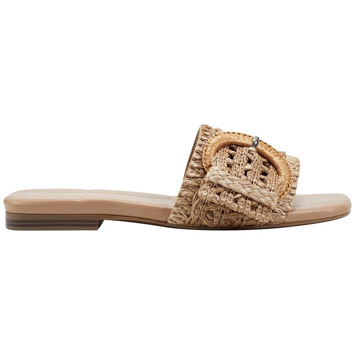 LOREE Womens Slip On Open Toe Slide Sandals