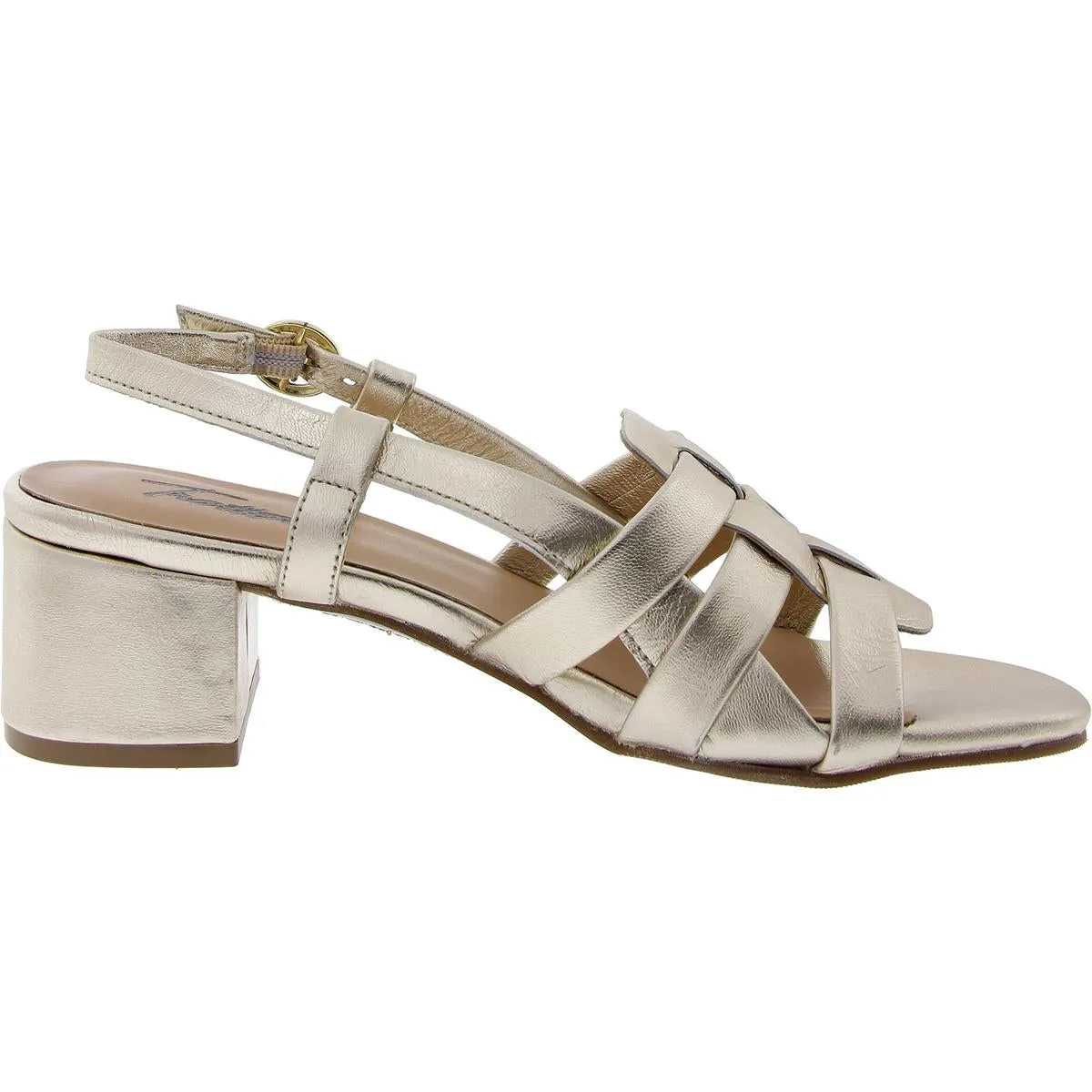 Luna Womens Leather Block Heel