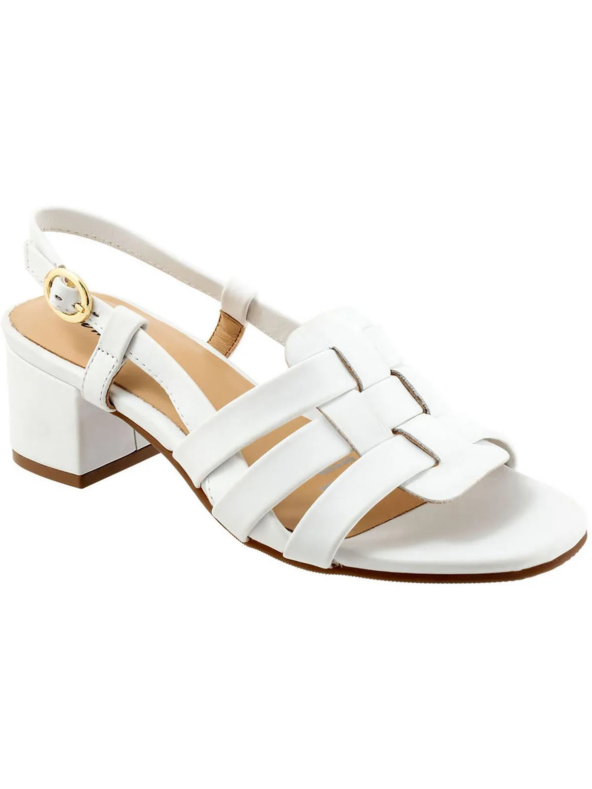 Luna Womens Leather Block Heel